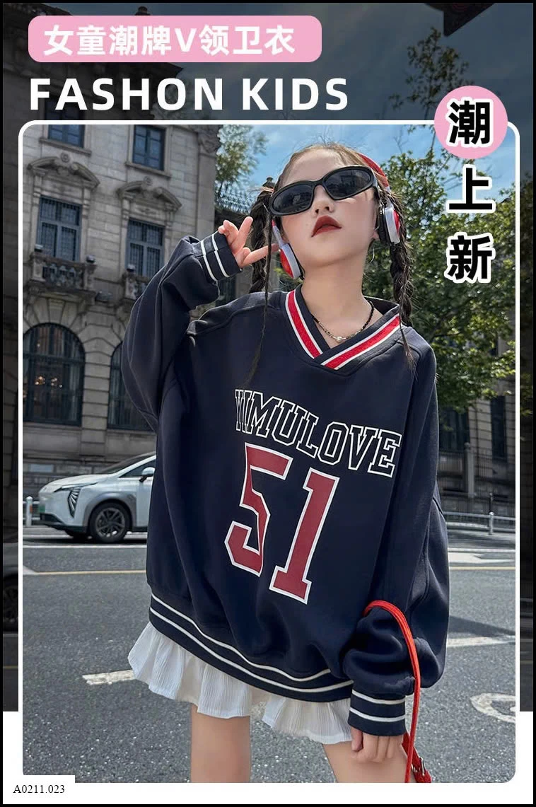 ÁO NỈ SỐ 51 DÁNG RỘNG   Giá sỉ 194k