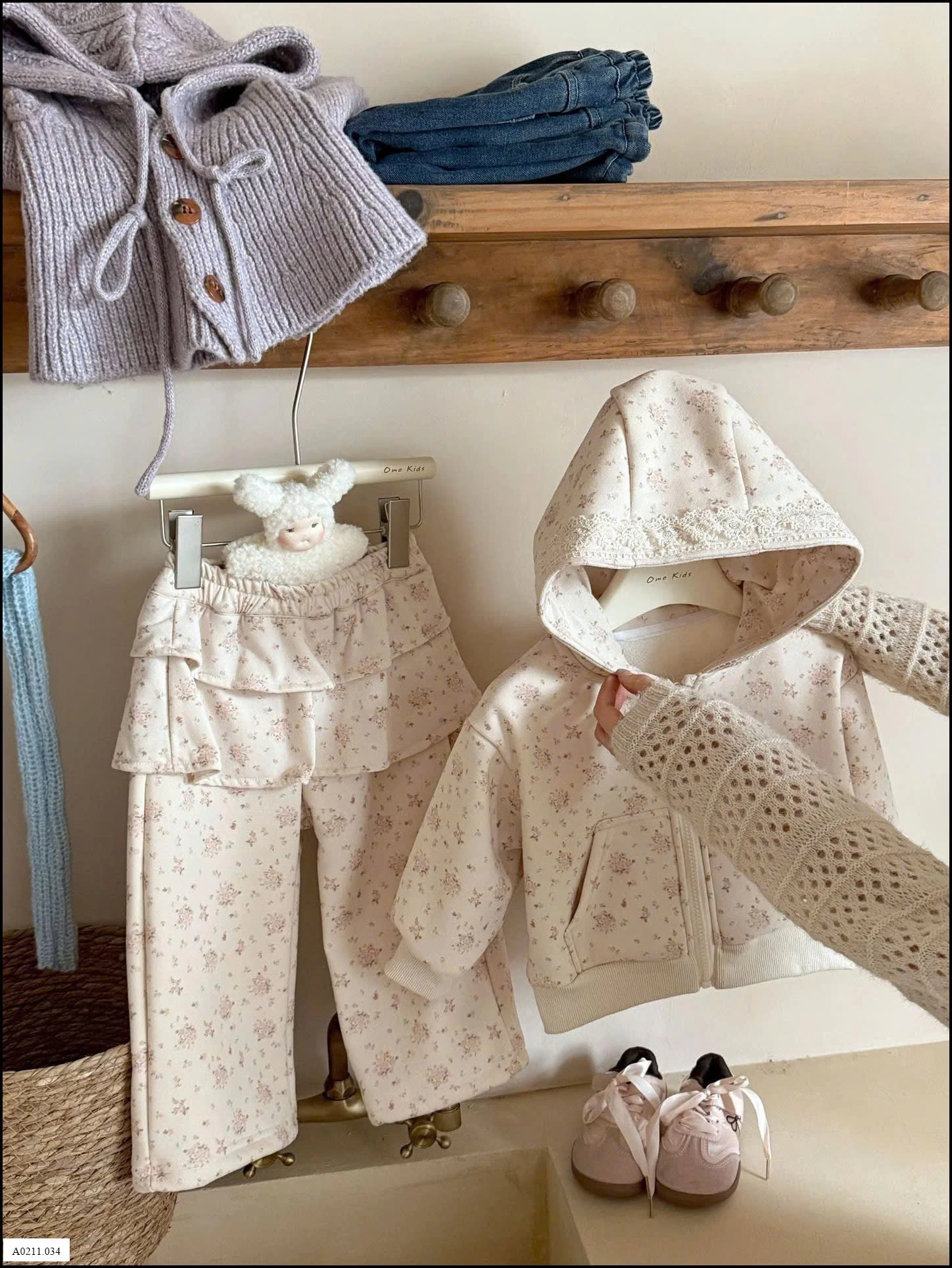 BỘ NỈ HOA CHO BÉ  Giá sỉ 325k