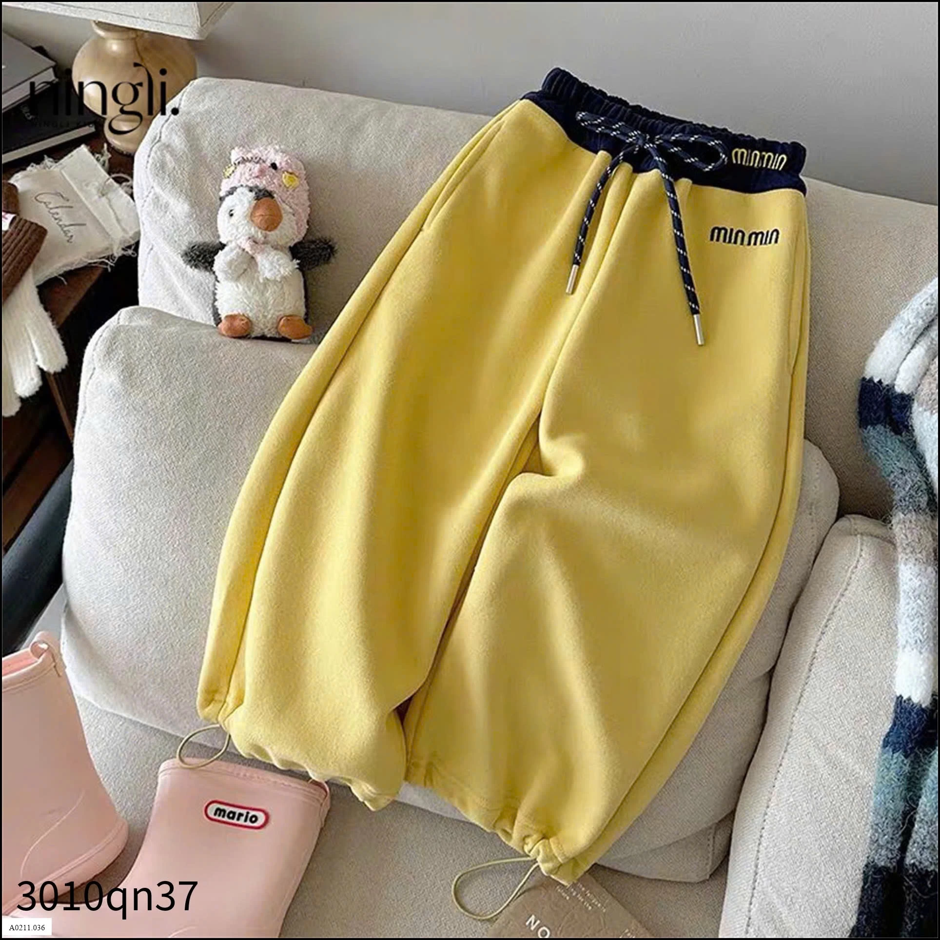 QUẦN NỈ PHỐI CẠP MINMIN HÃNG NINGLI   Giá sỉ 130k