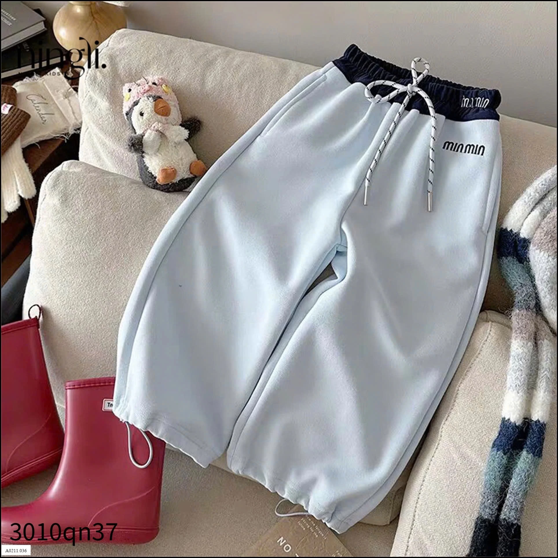 QUẦN NỈ PHỐI CẠP MINMIN HÃNG NINGLI   Giá sỉ 130k