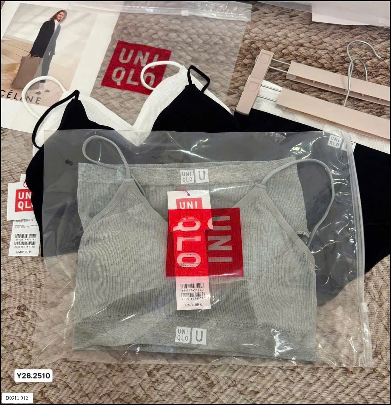 SET UNI bra + chip cotton UNI Giá sỉ 75k/bộ