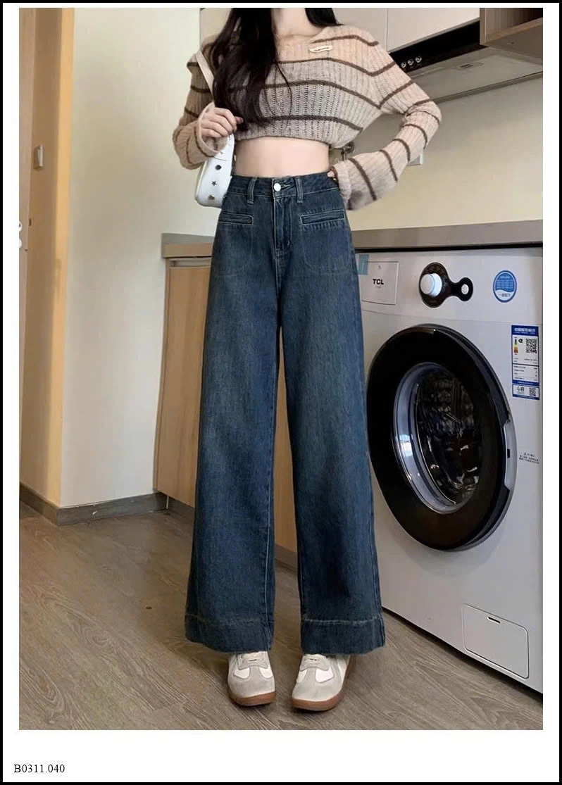 QUẦN JEAN ỐNG SUÔNG NỮ Giá sỉ 170k