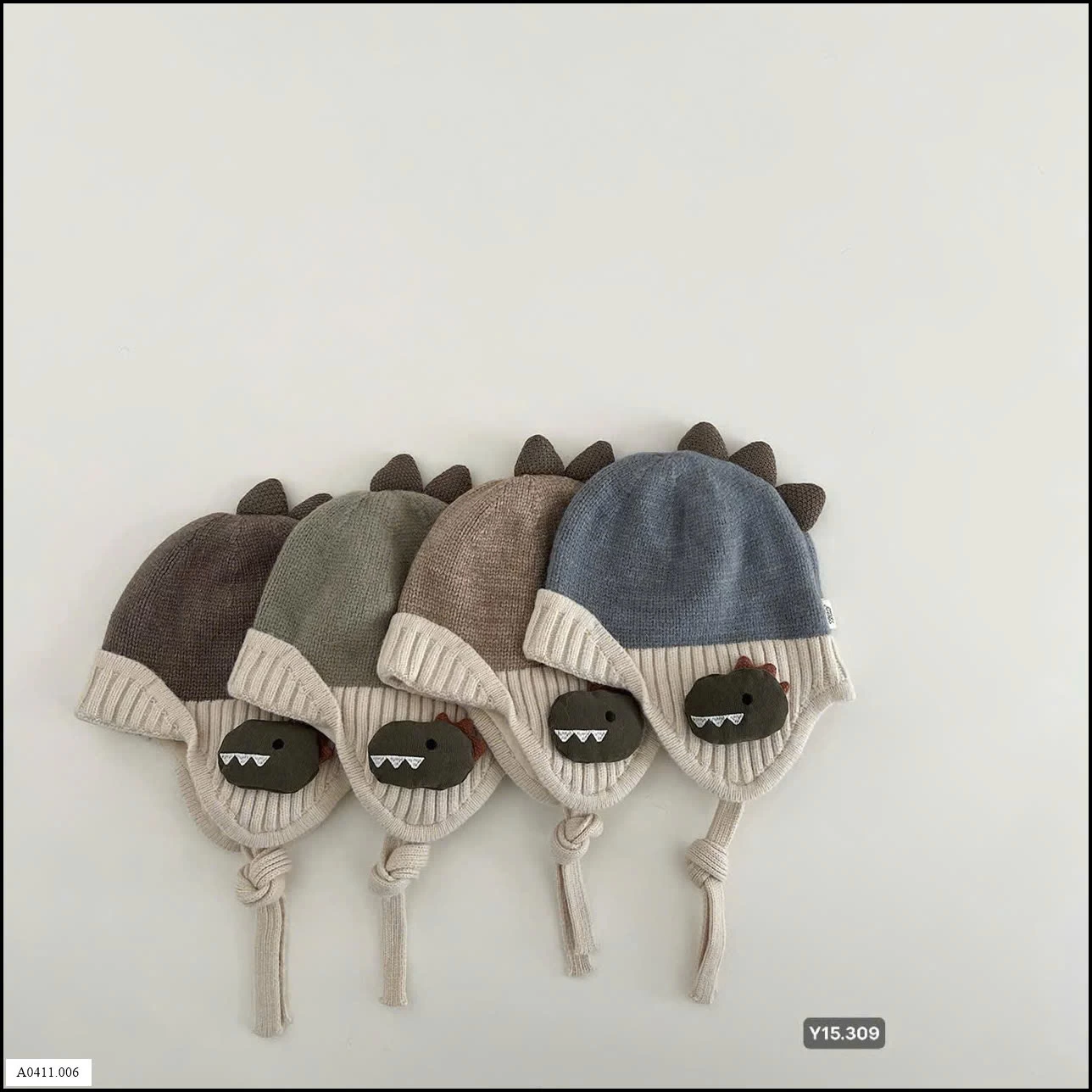 MŨ KHỦNG LONG BỊT TAI CHO BÉ Giá sỉ 75k/chiếc