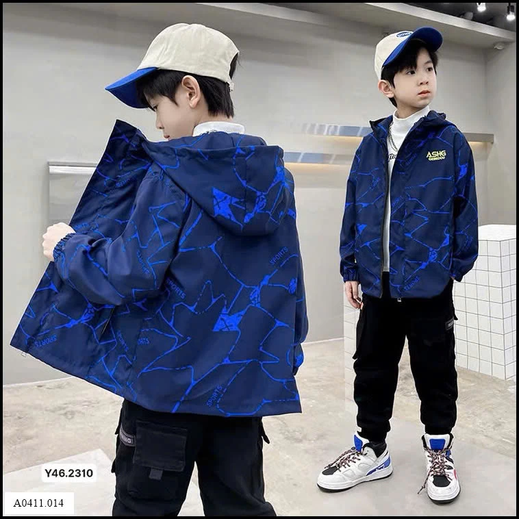 ÁO KHOÁC GIÓ SIZE ĐẠI BÉ TRAI  Giá sỉ 170k