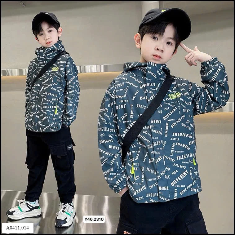 ÁO KHOÁC GIÓ SIZE ĐẠI BÉ TRAI  Giá sỉ 170k