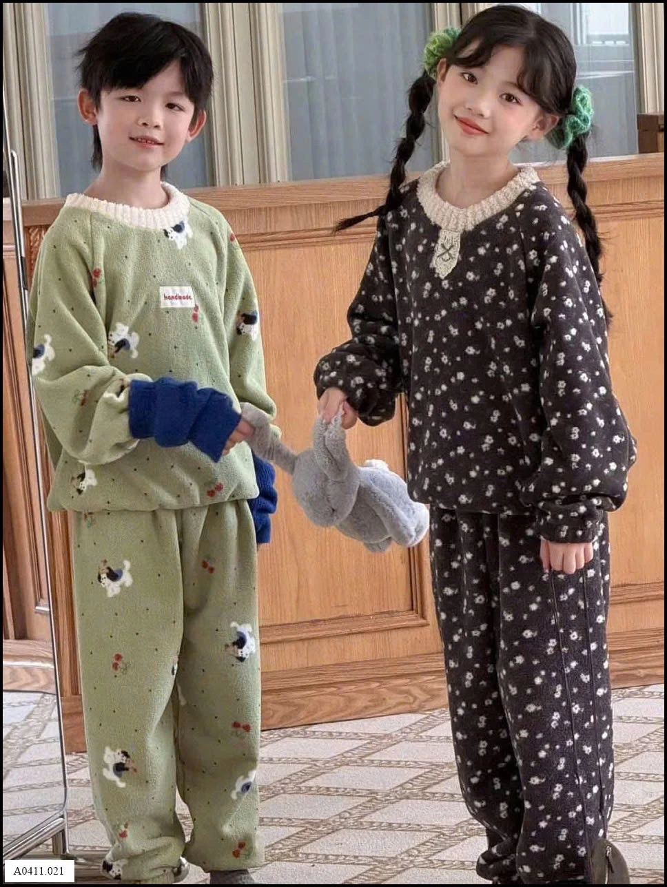 BỘ LÔNG MỀM TRẺ EM Giá sỉ Size 100-110-120: 125k/ set  Size 130-140-150: 145k/ set  Size 160-170: 165k/ set