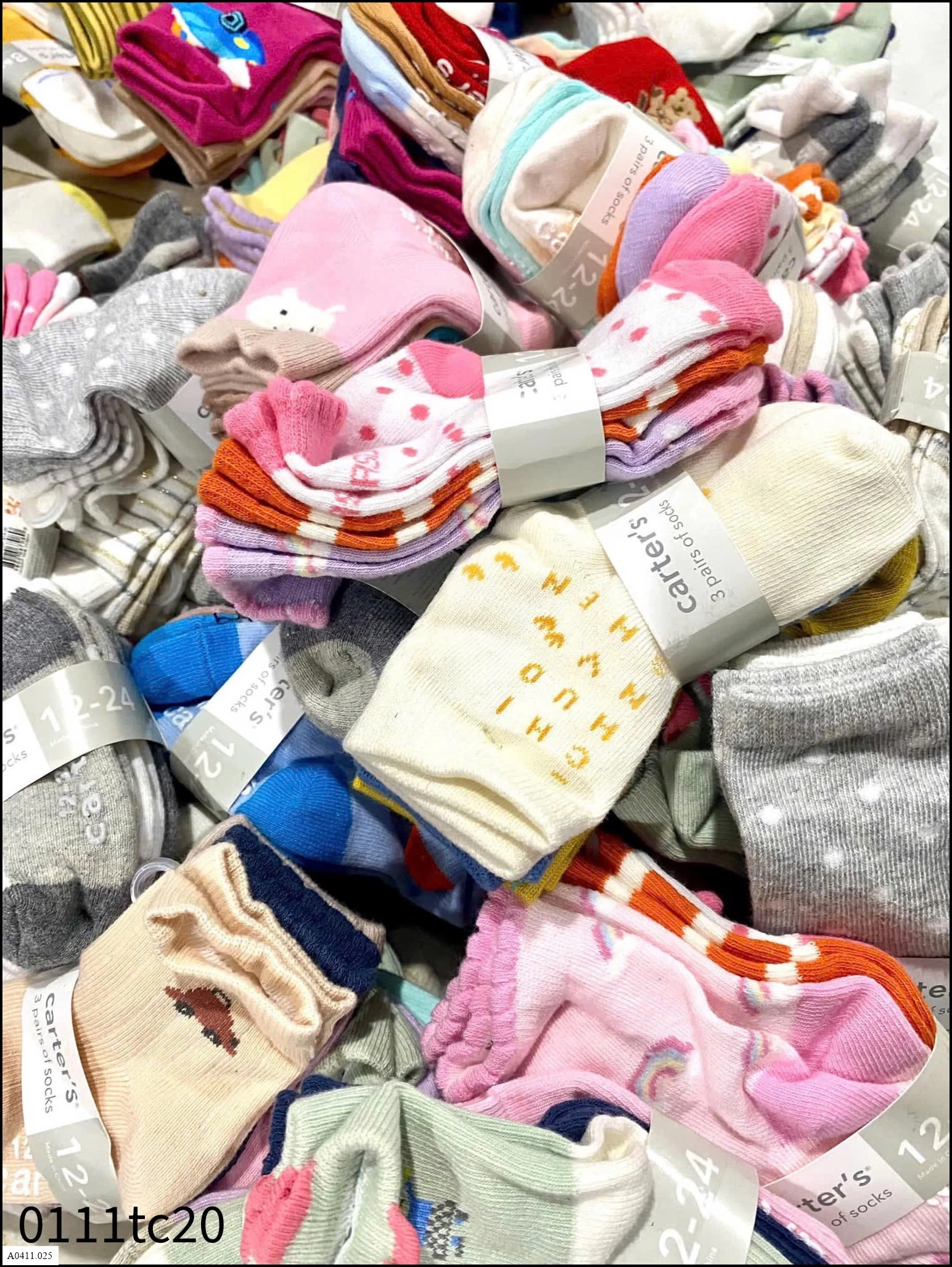 COMBO 15Đ TẤT CARTER Giá sỉ 120k/1 set 15đ mix mẫu