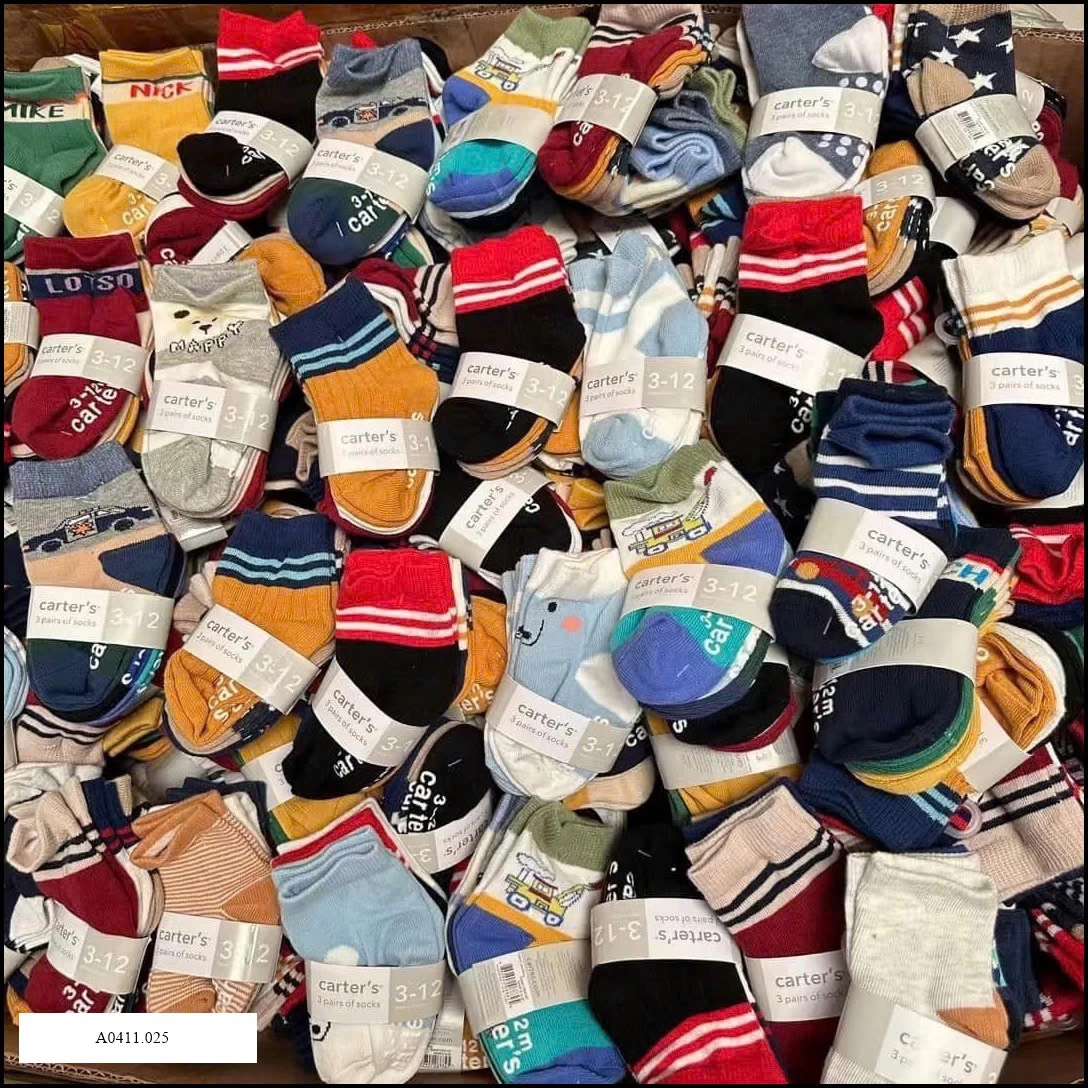 COMBO 15Đ TẤT CARTER Giá sỉ 120k/1 set 15đ mix mẫu