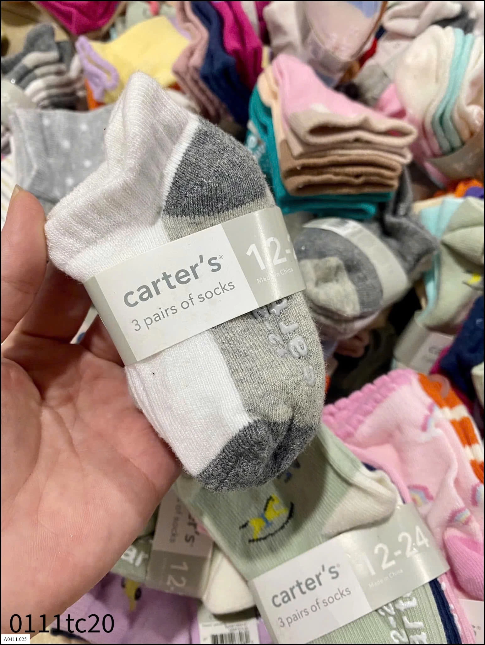 COMBO 15Đ TẤT CARTER Giá sỉ 120k/1 set 15đ mix mẫu