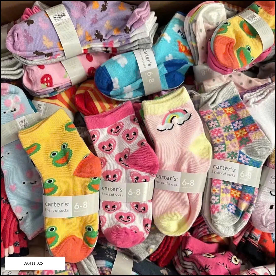 COMBO 15Đ TẤT CARTER Giá sỉ 120k/1 set 15đ mix mẫu