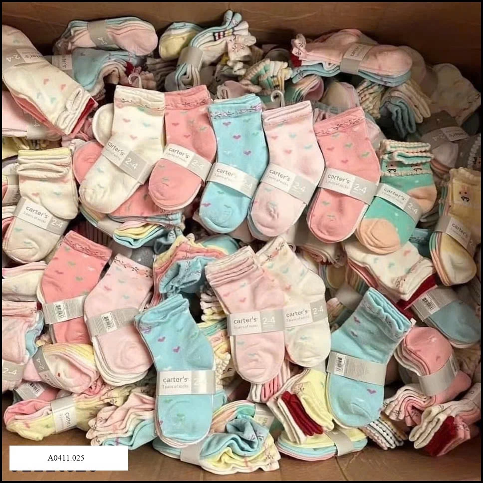 COMBO 15Đ TẤT CARTER Giá sỉ 120k/1 set 15đ mix mẫu