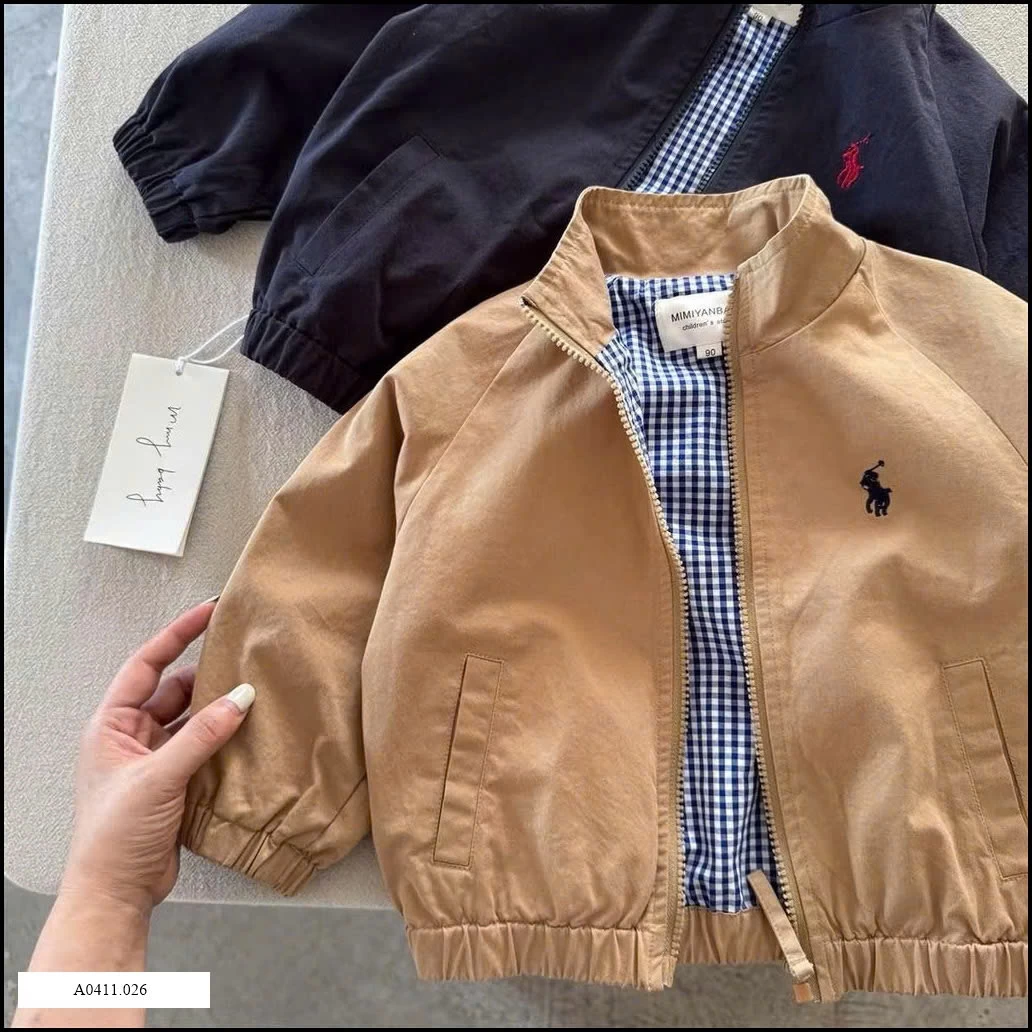 ÁO KHOÁC KAKI 2 LỚP THÊU NGỰA  Giá sỉ 185k