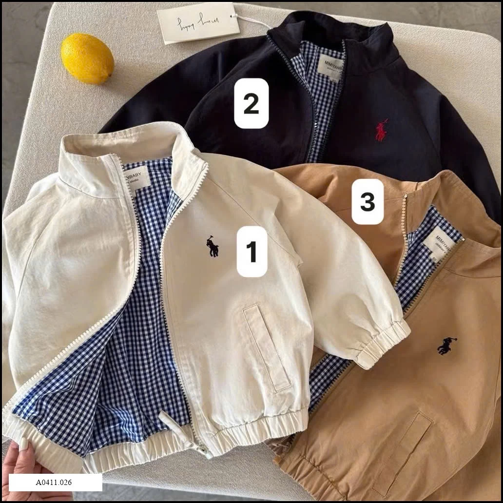 ÁO KHOÁC KAKI 2 LỚP THÊU NGỰA  Giá sỉ 185k