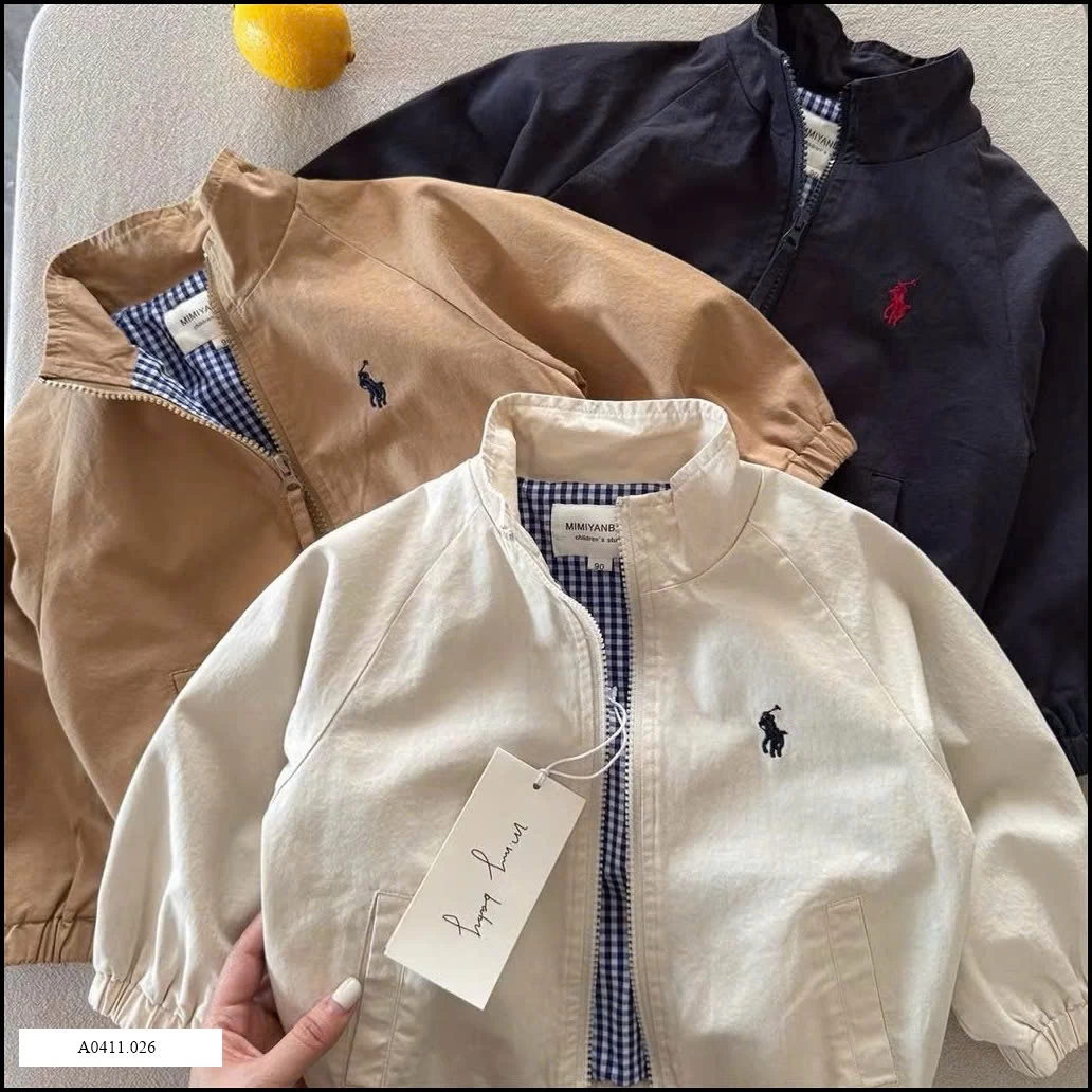 ÁO KHOÁC KAKI 2 LỚP THÊU NGỰA  Giá sỉ 185k