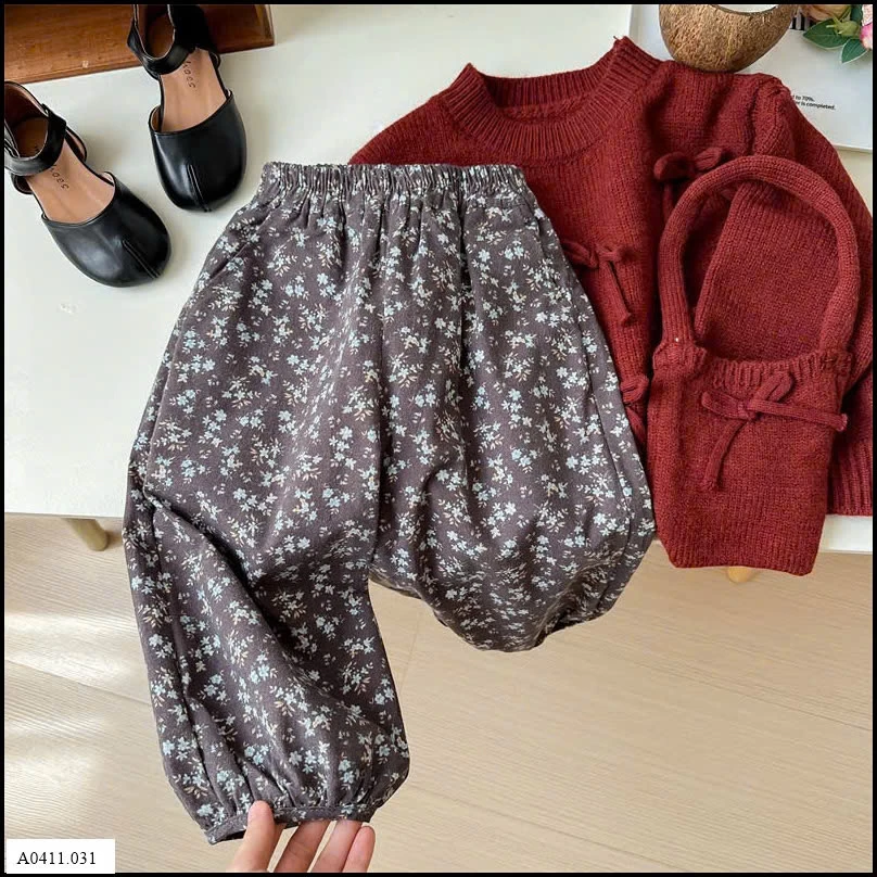 Áo len đỏ nơ kèm túi xinh  Giá sỉ 135k