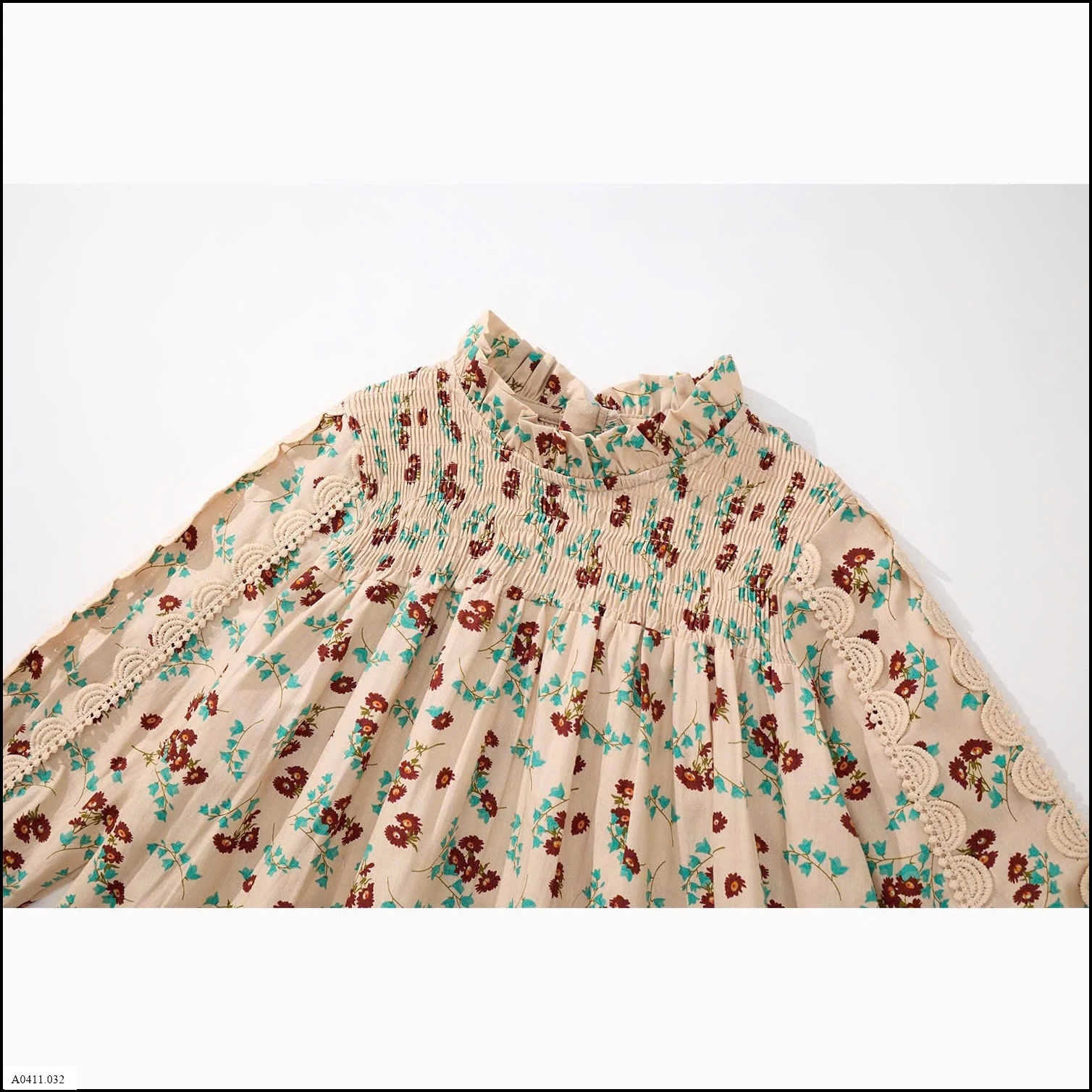 Váy dài tay hoa nhí  Giá sỉ 145k