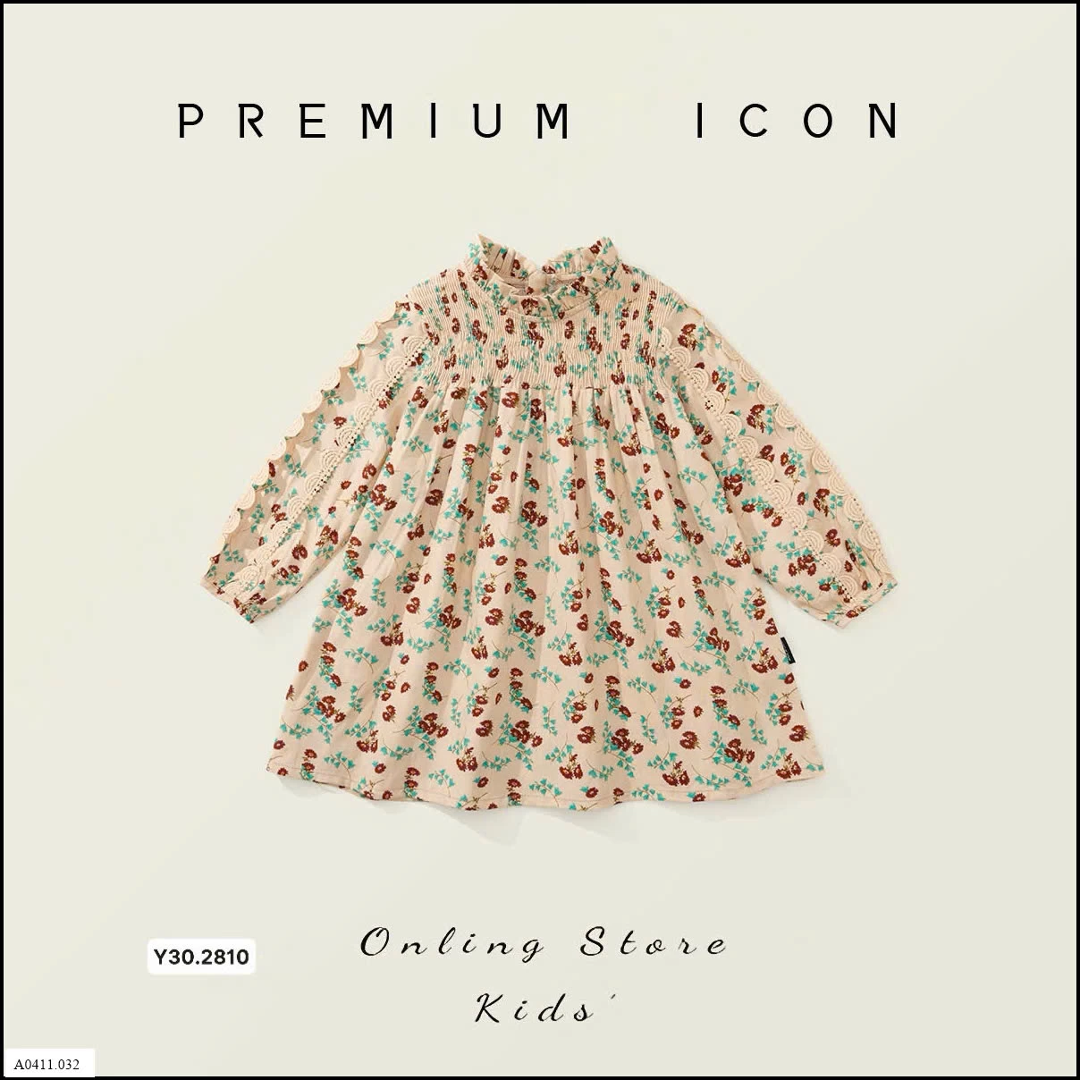 Váy dài tay hoa nhí  Giá sỉ 145k