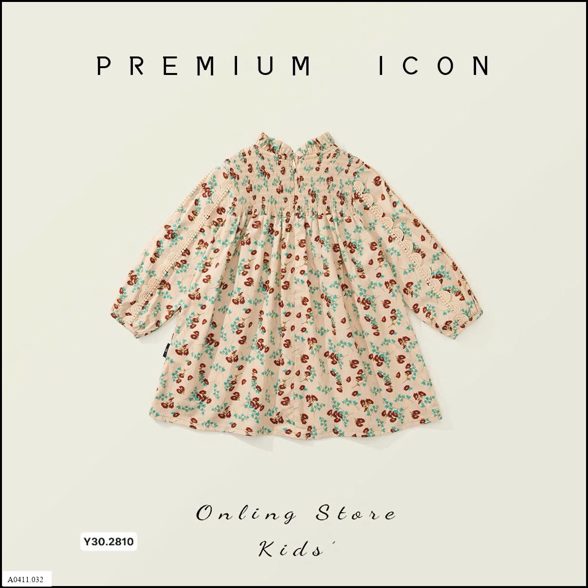 Váy dài tay hoa nhí  Giá sỉ 145k