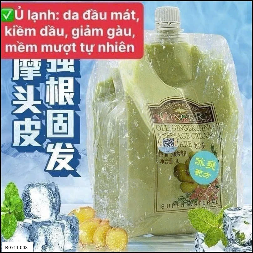 Ủ TÓC GỪNG GIẢM RỤNG TÓC Giá sỉ 90k