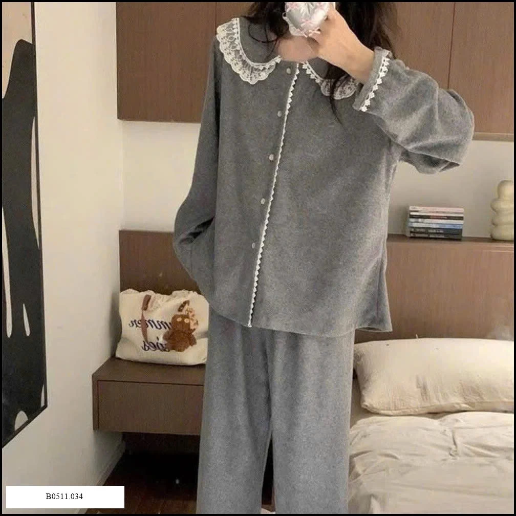 BỘ MẶC NHÀ DÀI TAY Giá sỉ 135k