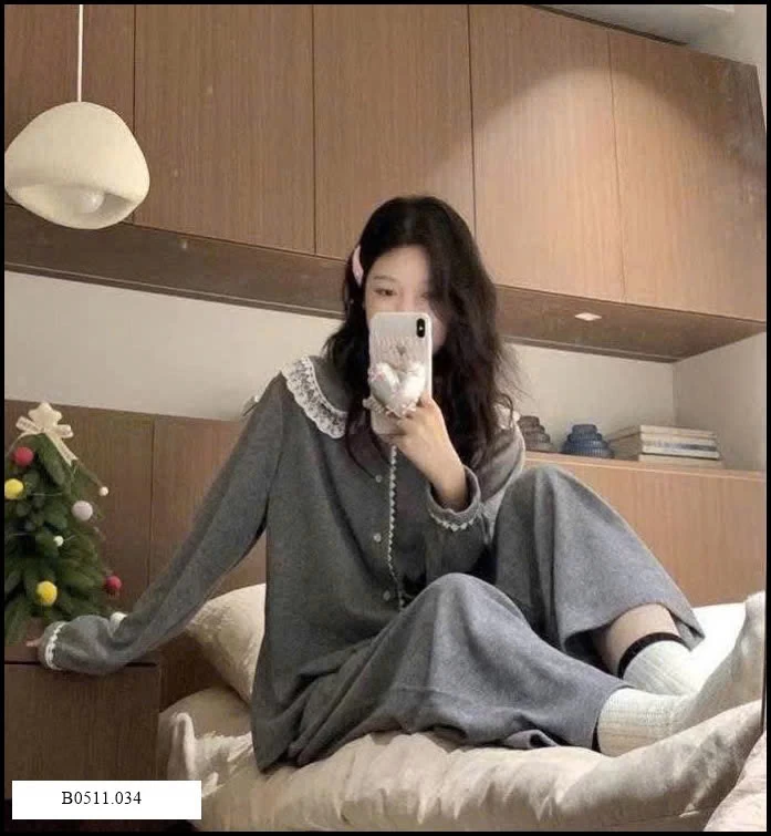 BỘ MẶC NHÀ DÀI TAY Giá sỉ 135k