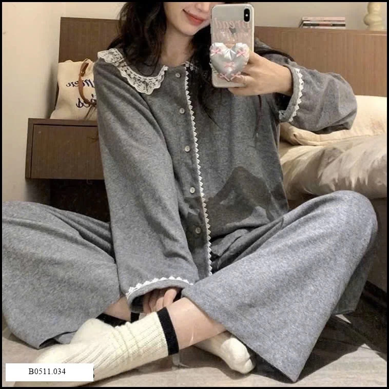 BỘ MẶC NHÀ DÀI TAY Giá sỉ 135k