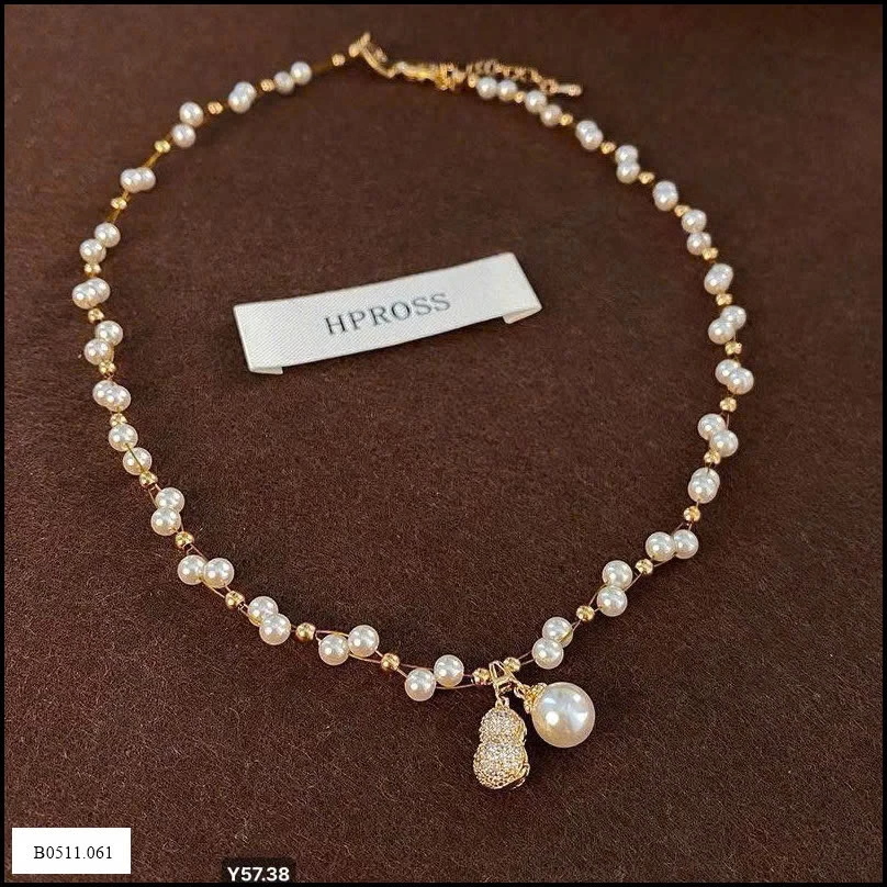 VVÒNG CỔ NGỌC TRAI GOLICC  Giá sỉ 145k