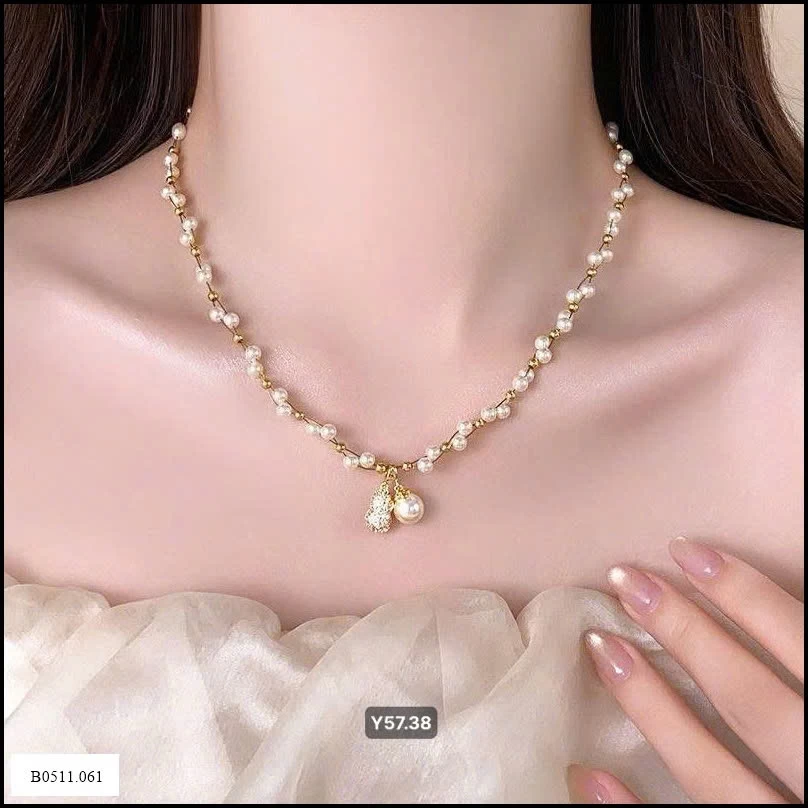 VVÒNG CỔ NGỌC TRAI GOLICC  Giá sỉ 145k