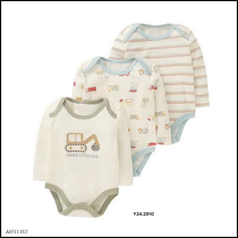 SET 3 BODY HỌA TIẾT CHO BÉ Giá sỉ 160k/set