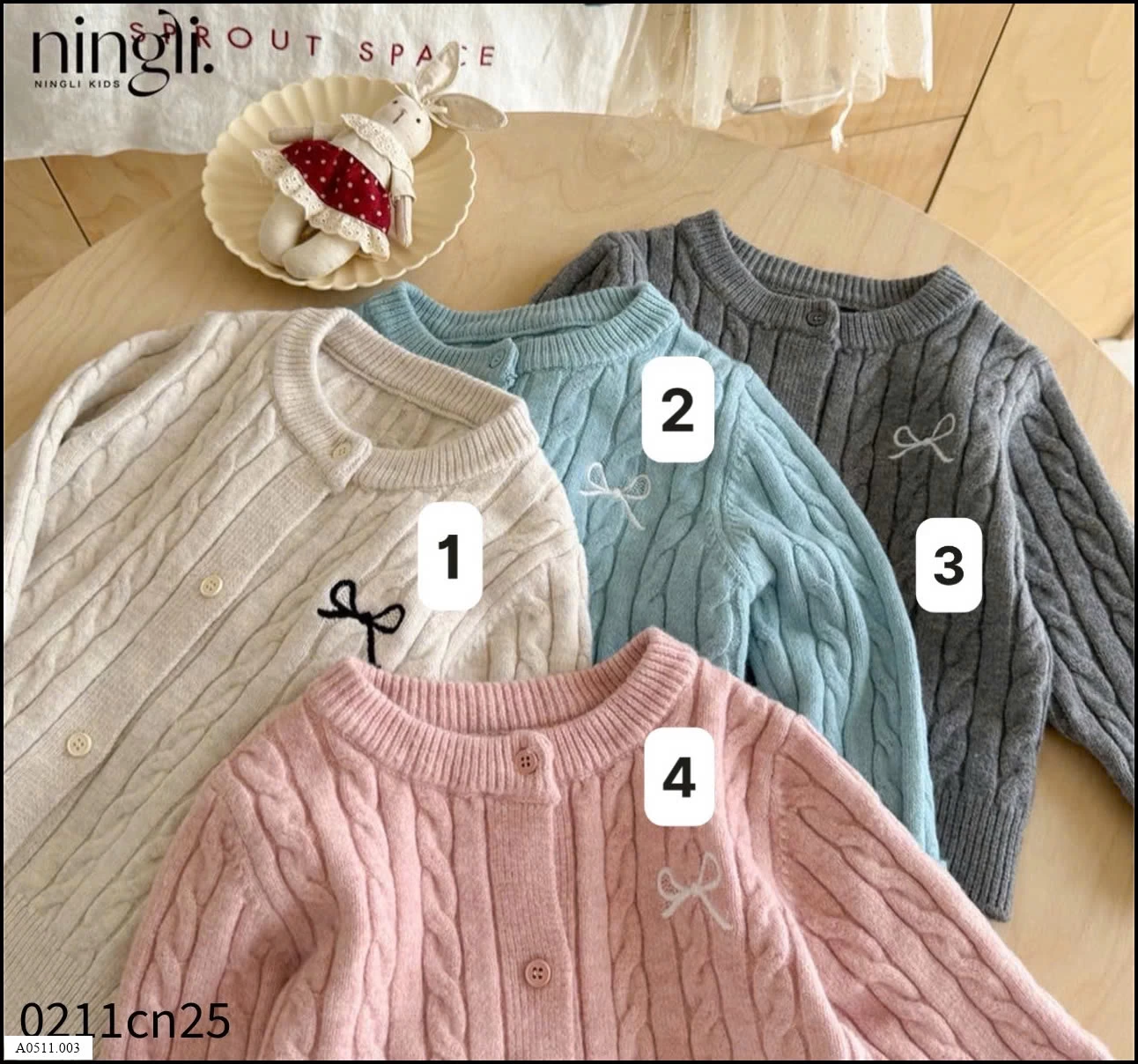 Cadigan hãng #ninglin  Giá sỉ 135k