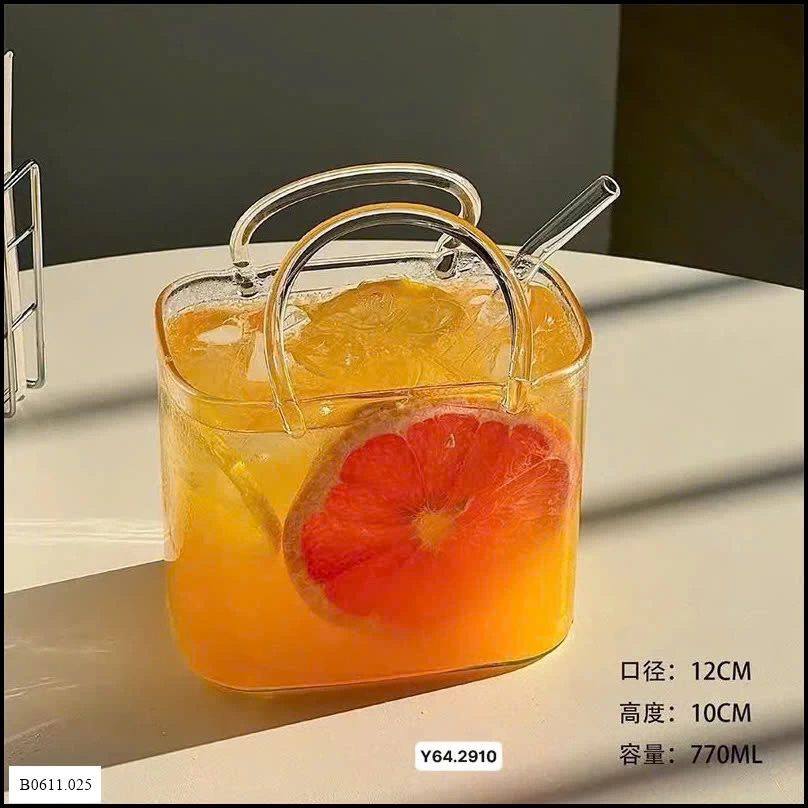 Giỏ thuỷ tinh không kèm ống hút Giá sỉ 85k/chiếc (không kèm ống hút)