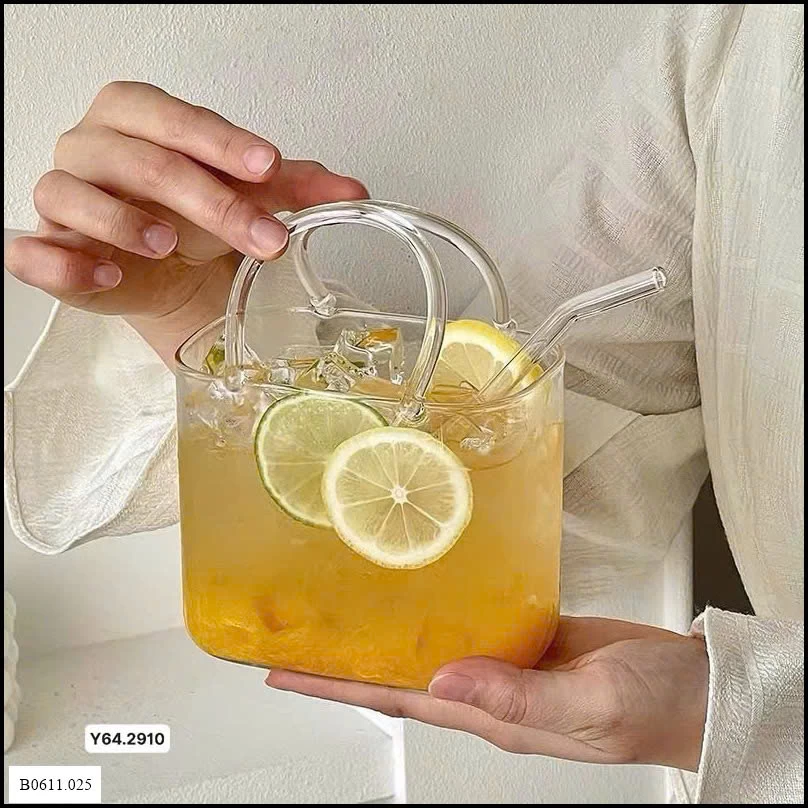 Giỏ thuỷ tinh không kèm ống hút Giá sỉ 85k/chiếc (không kèm ống hút)