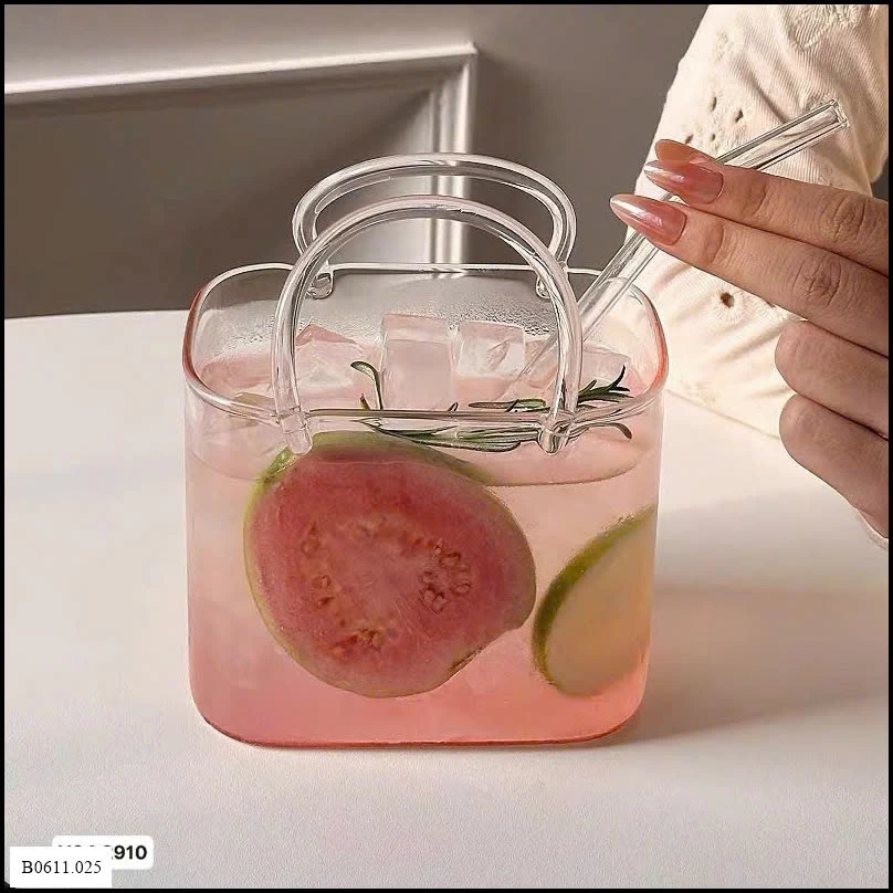 Giỏ thuỷ tinh không kèm ống hút Giá sỉ 85k/chiếc (không kèm ống hút)