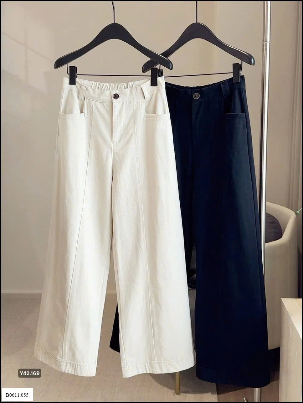 QUẦN OỐNG RỘNG LƯNG CHUN ANNA  Giá sỉ 205k