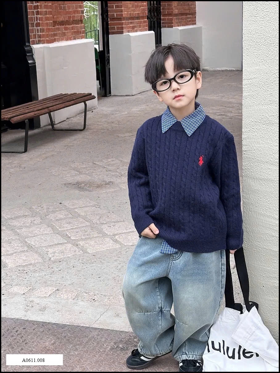 ÁO LEN THÊU NGỰA CAO CẤP NHÀ AMBB Giá sỉ 90-150: 185k      160: 200k