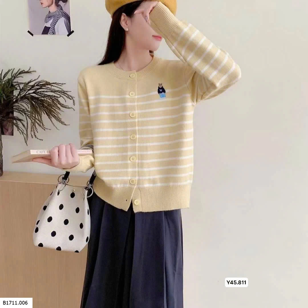 ÁO LEN CARDIGAN NỮ GẤU  Giá sỉ 150k