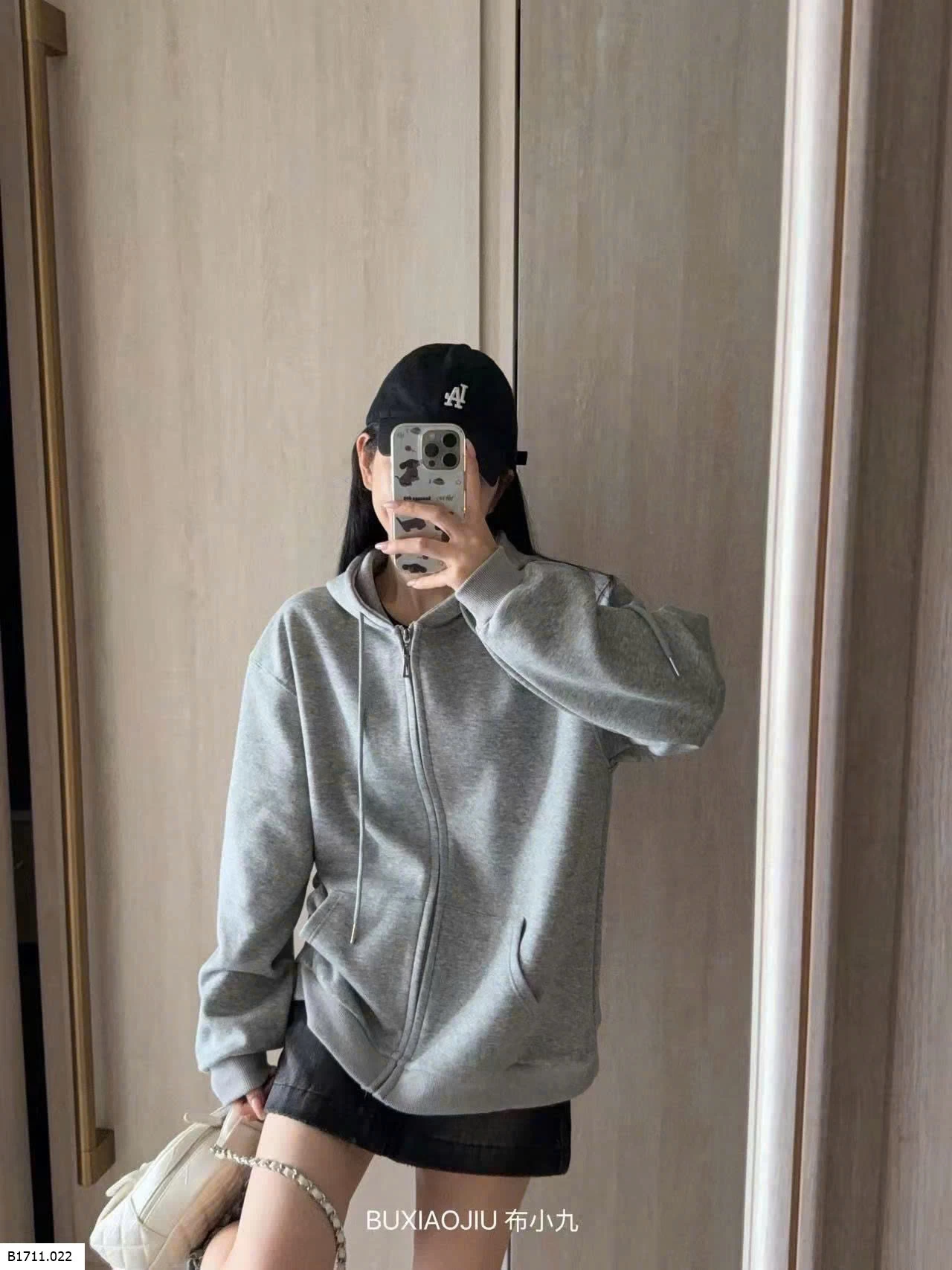 ÁO KHOÁC HOODIE NỈ BUXIAOJIU   Giá sỉ 220k