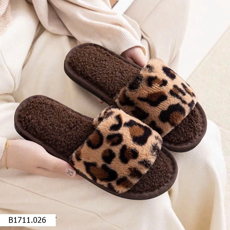 Dép họa tiết da báo  Giá sỉ 60k