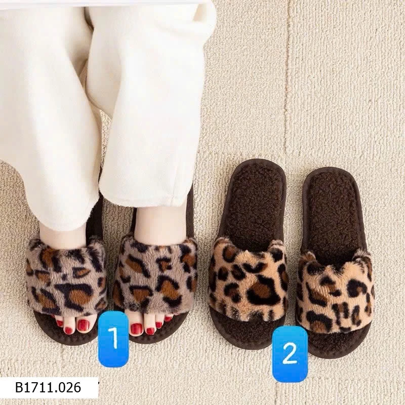 Dép họa tiết da báo  Giá sỉ 60k