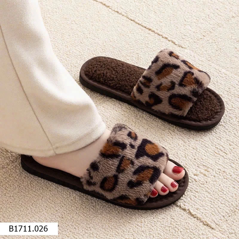 Dép họa tiết da báo  Giá sỉ 60k