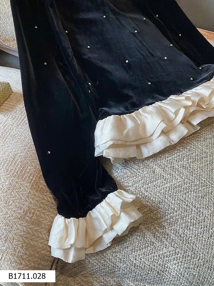 ÁO NHUNG PHỐI VIỀN BÈO  Giá sỉ 140k