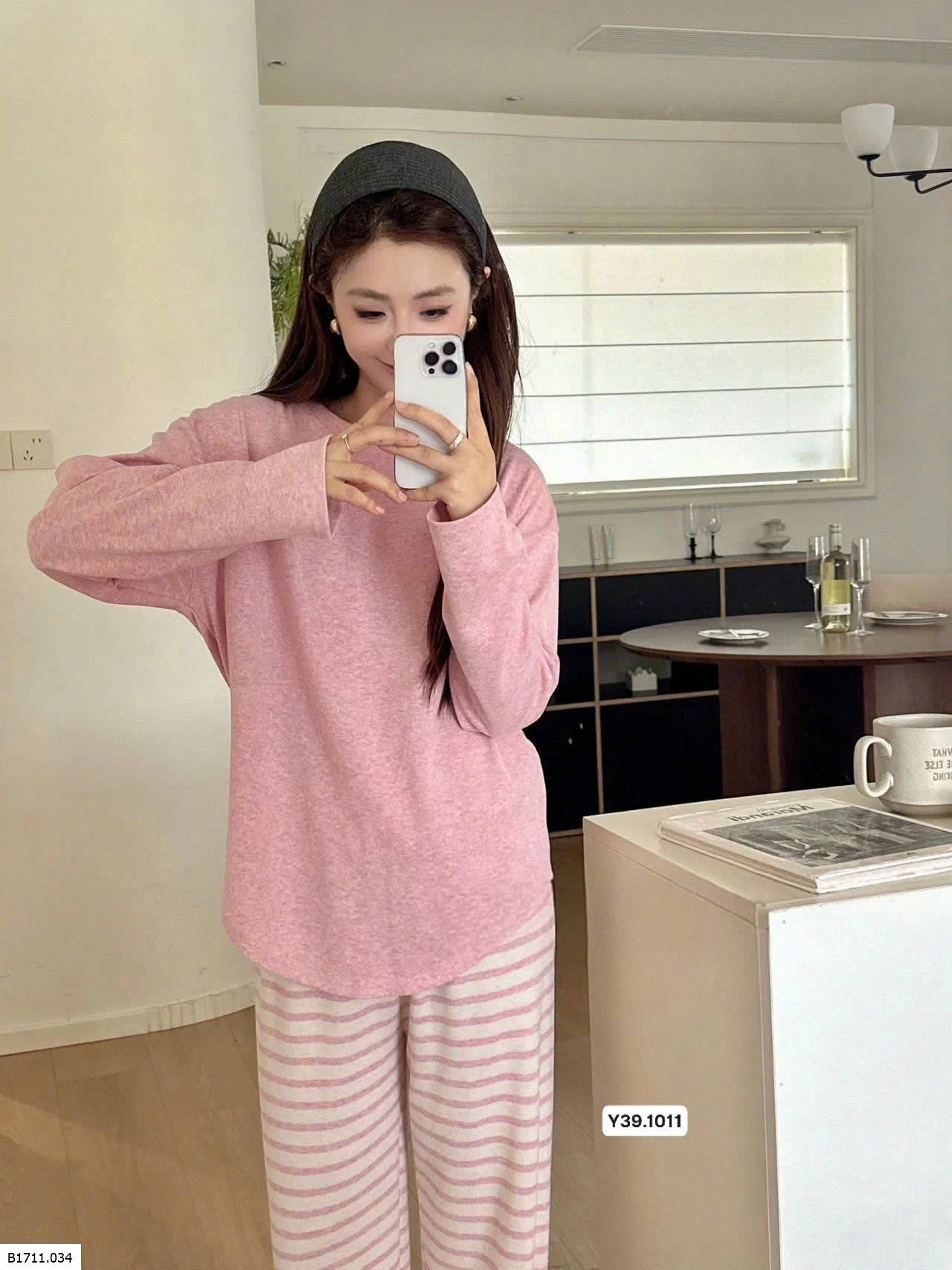 Bộ mặc nhà lông thỏ mềm ấm Giá sỉ 195k