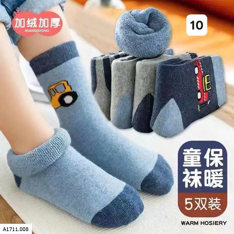 SET 5Đ TẤT CỔ DÀY ĐẠI HÀN CHO BÉ   Giá sỉ 50k/s 5 đôi 