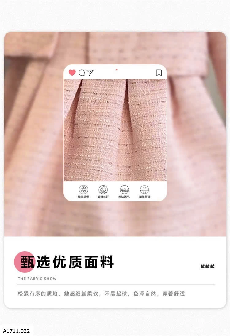 SET VÁY DẠ CHO BÉ GÁI   Giá sỉ 350k