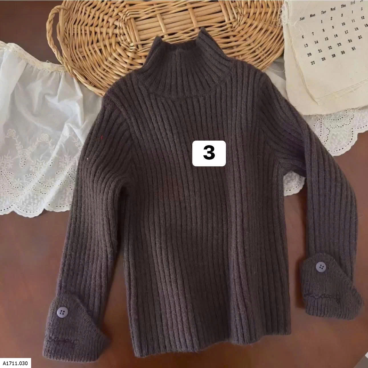 Áo len dày dặn cho bé gái   Giá sỉ 140k