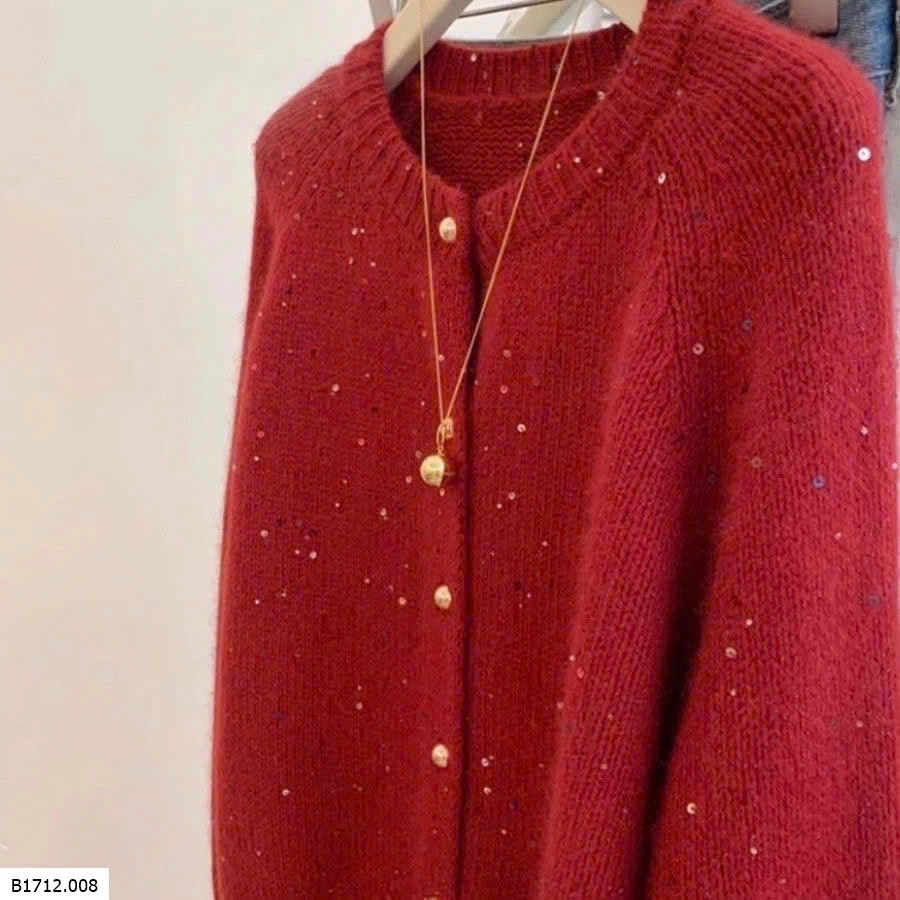 CARDIGAN LEN ĐỎ  Giá sỉ 165k