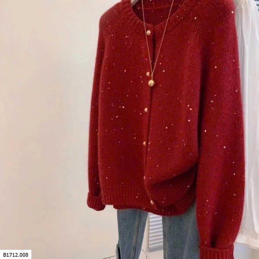 CARDIGAN LEN ĐỎ  Giá sỉ 165k
