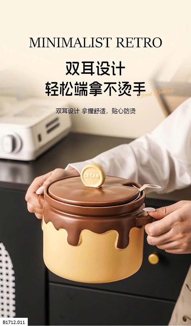 HŨ ĐỰNG MỠ HÌNH SOCOLA   Giá sỉ bé: #200k lớn: #285k