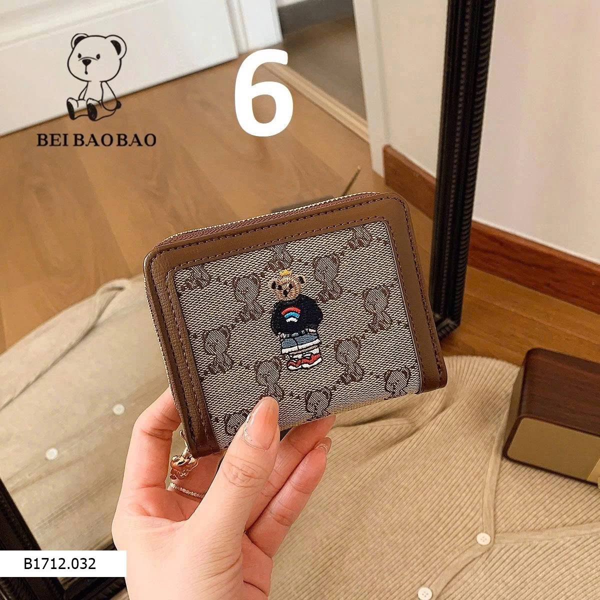 VÍ GẤU BEIBAOBABO  Giá sỉ mẫu 1-3 ( ví dài ): 165k       mẫu 4-6 ( ví ngắn ): 110k