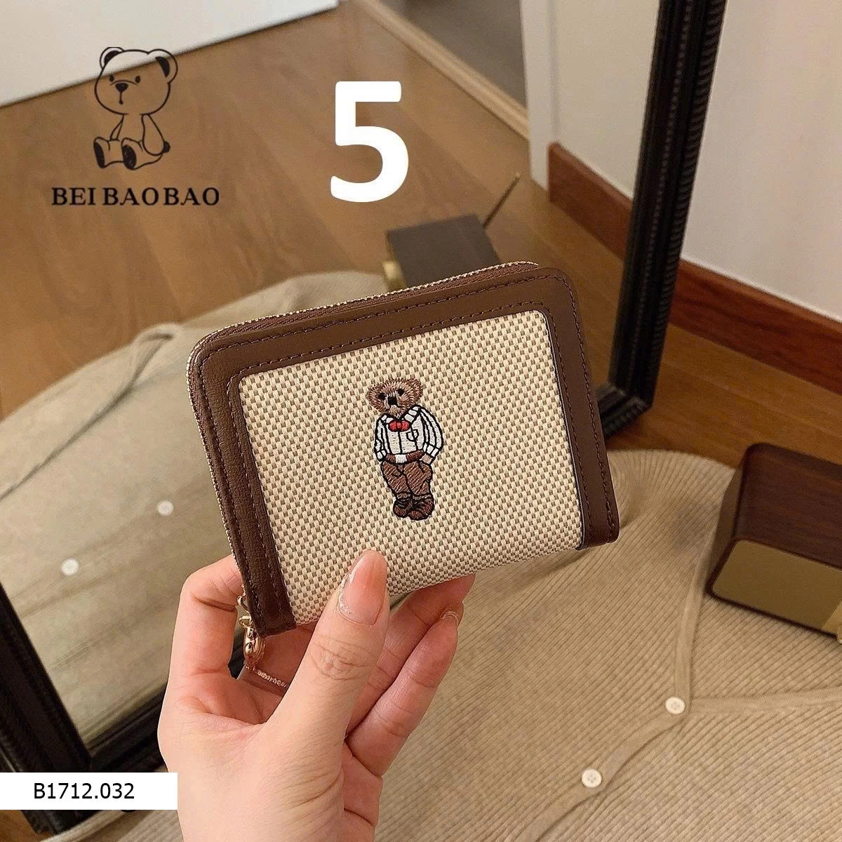 VÍ GẤU BEIBAOBABO  Giá sỉ mẫu 1-3 ( ví dài ): 165k       mẫu 4-6 ( ví ngắn ): 110k